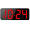 LED Digital Wall Clock with Large Display, Big Digits, Auto-Brightness,