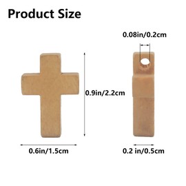 Hayaww 120 Pcs Holzkreuz AnhäNger, AnhäNger Kreuz Holz Charms NatüRliche Holz Kreuz Holz Kreuz AnhäNger Holzkreuz Handwerk Kleine Holzkruzifix FüR Party GefäLligkeiten, Sonntagsschule Diy Handwerk