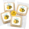 Bee Theme Cookies | Summer Party | 24 Individually Wrapped