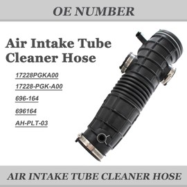 AUCERAMIC Engine Air Intake Hose with Clamps Fit for 2001-2002 Acura MDX, 2003-2004 Honda Pilot V6 3.5L Replaces 696-164 17228PGKA00 17228-PGK-A00