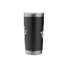 Samurai Kitsune Fox Mask Anime Oni Monster Vaporwave Stainless Steel Insulated Tumbler