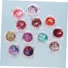Healvian 36 Pcs DIY Manicure Charm Sequins Heart Design Nails