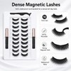 Fezf 1 Set Ciglia Finte Magnetiche Aspetto Naturale, Ultra Leggere