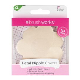 Brushworks Brushworks Nude Satin Nipple Covers - 4 Pairs