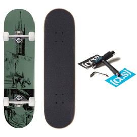 [CCS] Cathedral Skateboard Complete - Olive - 8.00"