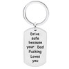 Meiligo Daughter Son Gifts Driver Safe Keychain Because Your Mom