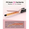 YEEGOR 3/4 inch Curling Iron,Extra Long Barrel Culing Wannd,100-240V Dual