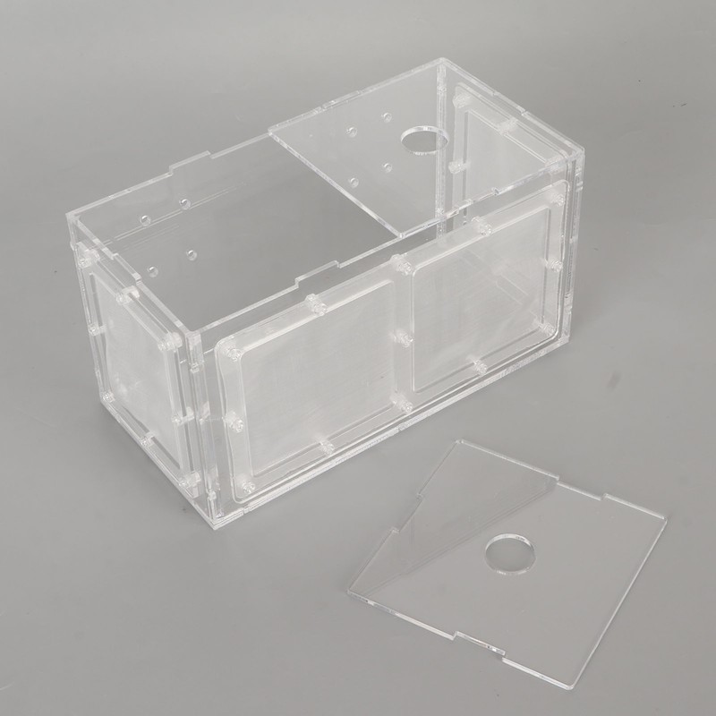 Fish Breeding Isolation Box Transparent Mesh Side Fish Tank Incubator