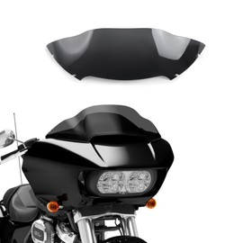 WYNMOTO 8" Smoke Windshield Windscreen Wind Splitter Compatible for 2015-2024 Harley Davidson Touring Road Glide FLTR 2016 2017 2018 2019 2020 2021 2022