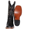 Western Shops Mens Genuine Cowhide Leather Quill Ostrich Print Western