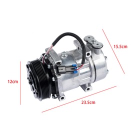 Air Conditioner AC Compressor with Clutch F696001122 Replacement for Kenworth C500 K100E T2000 T300 T600A T680 T800 T880 W900 AKWH