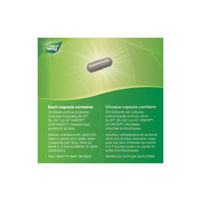 Nature's Way Fortify Probiótico Mujer 10 Cepas 30 Billones UFC