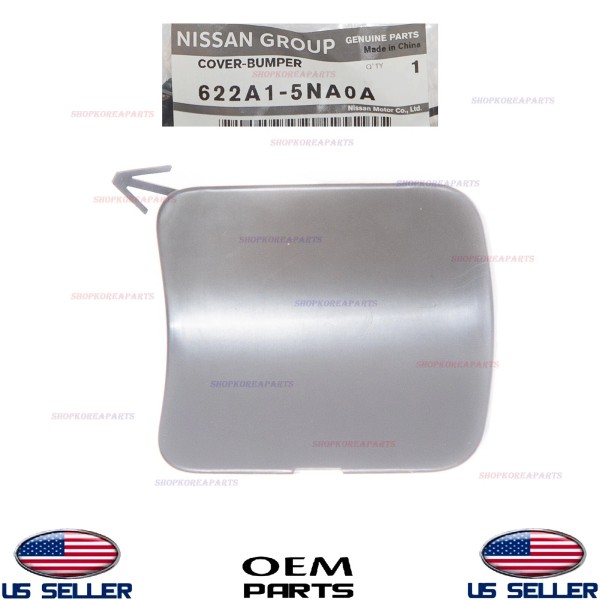Nissan Genuine Front Bumper Tow Eye Hook Cap Cover Unpainted
