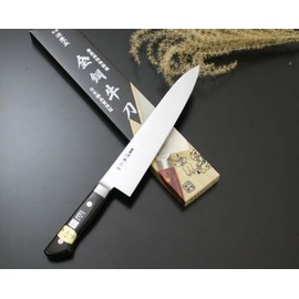 源兼正 黒合板 ツバ付 牛刀 210mm M-02