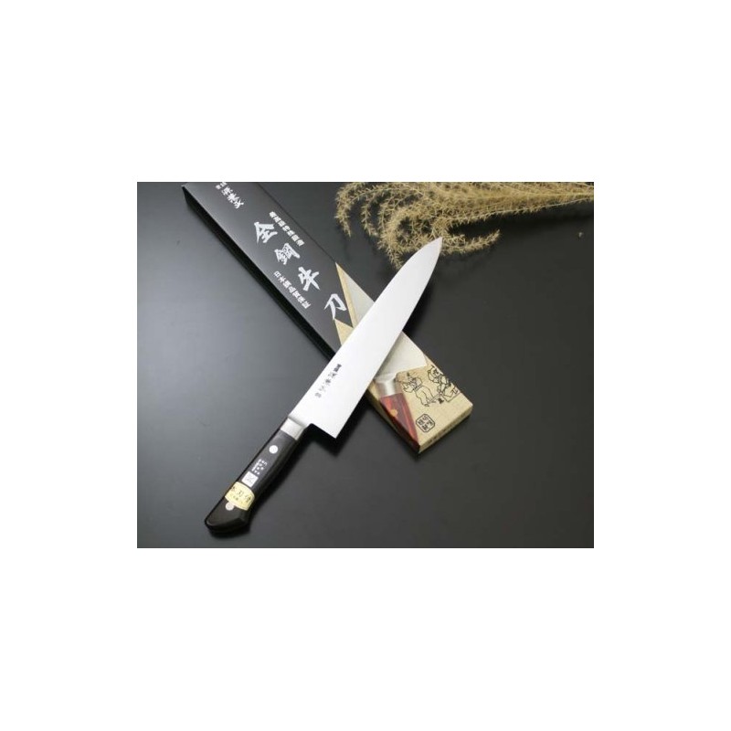 源兼正 黒合板 ツバ付 牛刀 210mm M-02