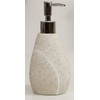 5-Piece Set ROCK Bathroom Equipment Sand / Beige Seifenspender beige