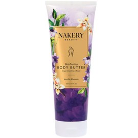 Nakery Skin Toning Body Butter for Women - Firming Body Lotion for Women - Peptide Infused Body Lotion for Crepey & Sagging Skin - Skin Firming Lotion for Neck, Arms & Legs - Vanilla Blossoms