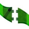 UPSURF Surfboard Fins, Double Tabs, 5 Fins, K2.1 Size, Set