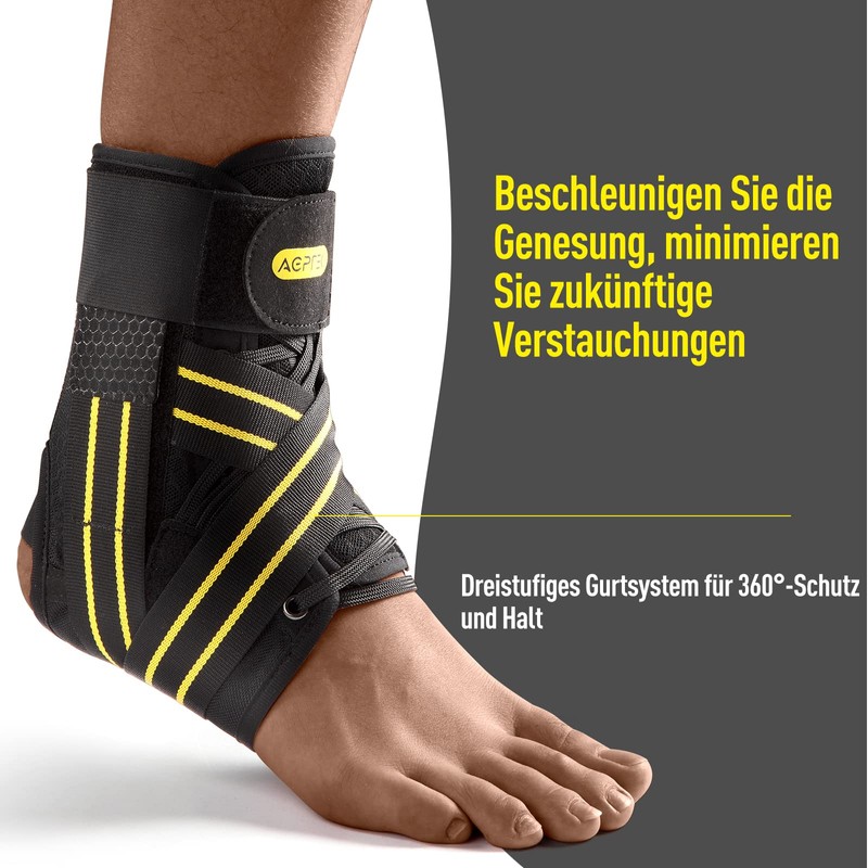AGPTEK Ankle Bandage Left/Right, Adjustable Ankle Brace Ankle Bandage with