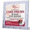 Cakebon Cake Boards Square - Sturdy 1/2 Inch Thick Drums