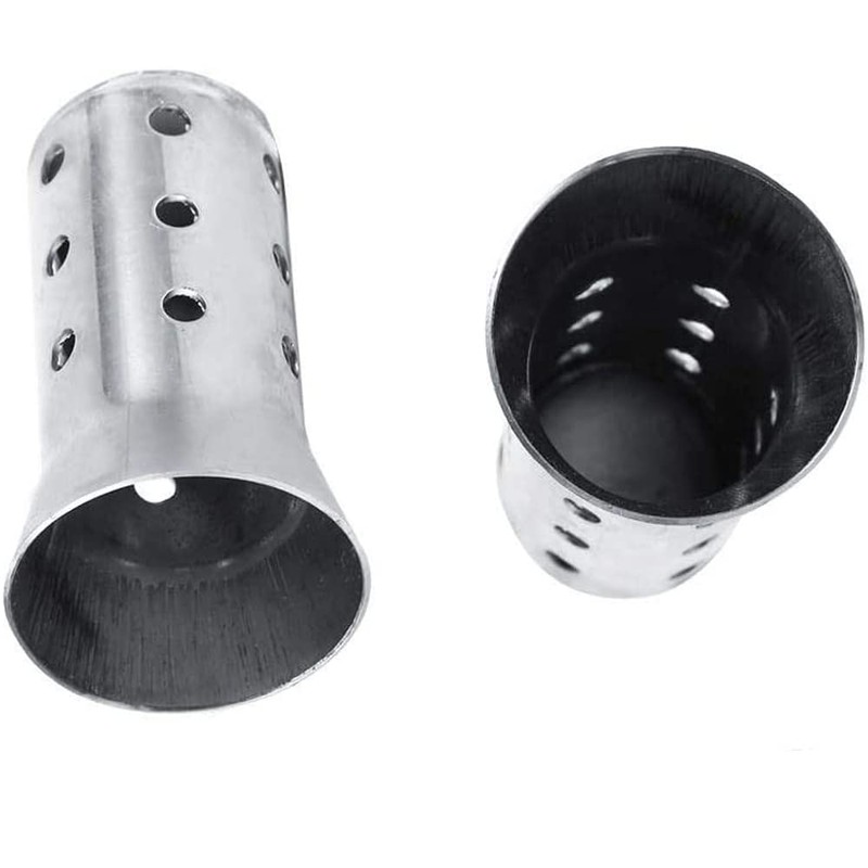 TOTMOX 1 Piece Silencer Silver Insert Universal Detachable Motorcycle Exhaust