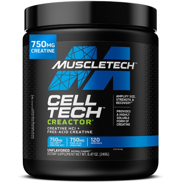 MuscleTech Cell-Tech Creactor Creatine HCl Powder,Post Workout Muscle Builder for