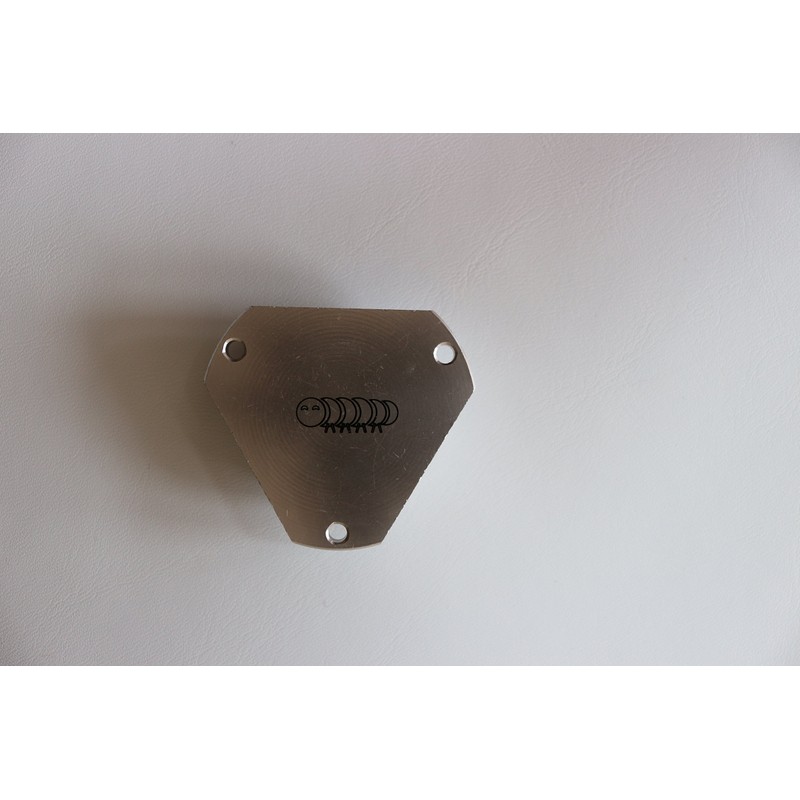 Medium Metal Mounting Bulls Eye Spirit Bubble Plumb Level (Blue