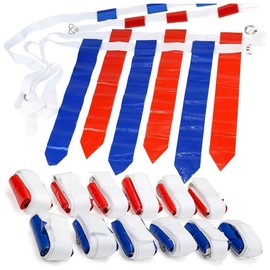YEHEI Adjustable Football Set with Sliding Flags for 12 Players, 3 Flags Per Belt, Total 36 Flags for Children and Adults