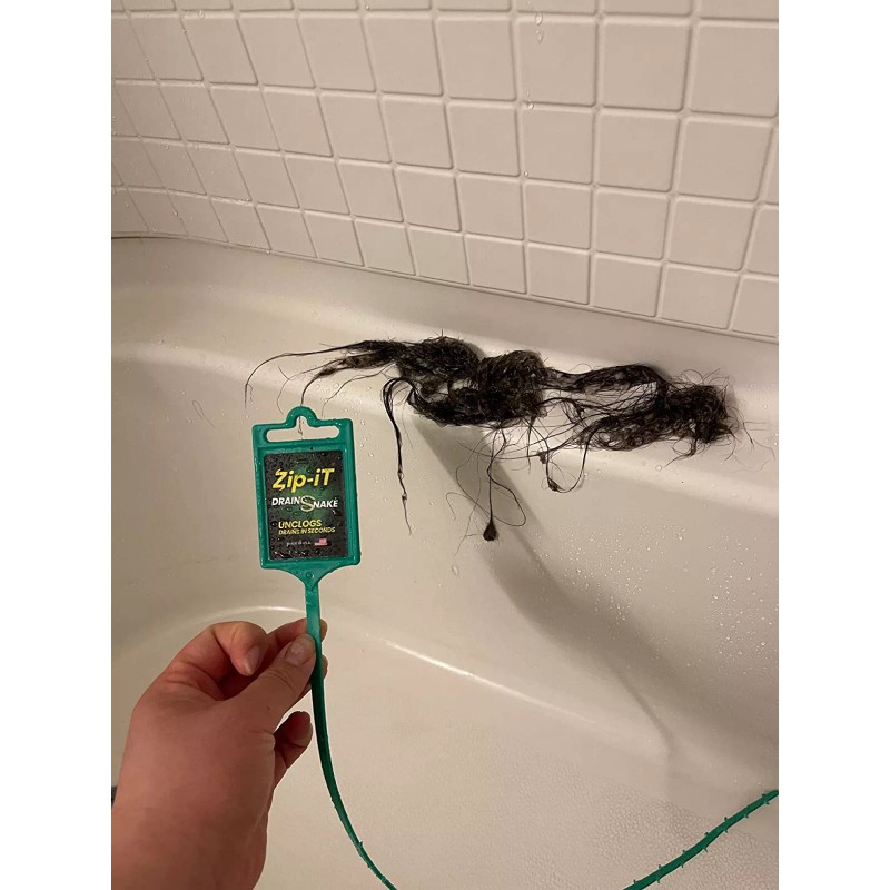ZIP-IT ZIP IT DRAIN CLEANER, 1-Pack Plastic Drain Stick Hair