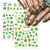 10 Sheets St. Patrick's Nail Art Stickers Green Shamrock 3D
