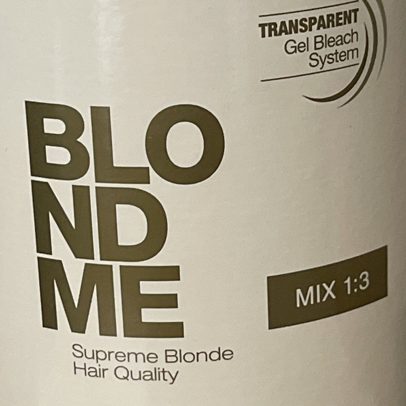 Schwarzkopf BLONDME Bleach SUPREME BLONDE SYSTEM CRYSTAL TRANSPARENT GEL POWDER