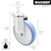 Wagner 23172501 Soft Swivel Castor with Back Hole Diameter 125