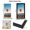 JCJMY 6x12 Picture Frame Black for Wall Hanging, Wall Mounting
