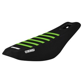 Enjoy Mfg Seat Cover - Compatible Fit for The Surron Light Bee Shock seat - #399 (All Black/Green Ribs)