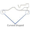 Valance Clips 12pcs 2.5" Clear Plastic Hidden Retainer Holder Installation