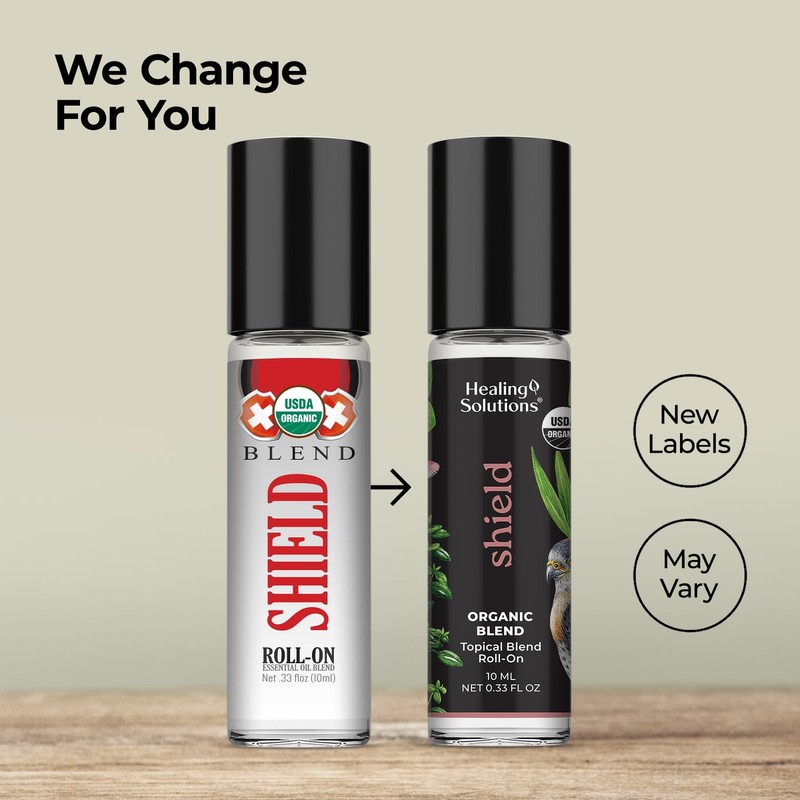 Healing Solutions (2 Pack) Health Shield Essential Oil Roll-On for
