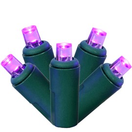 UL Certified Purple Wide Angle LED Christmas String Lights, 66 Ft 200 LED Commercial Grade 5mm Christmas Light Set, Connectable Home Decor Lights for Patio Garden Wedding Holiday (Purple)