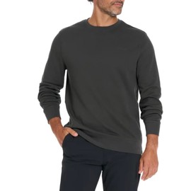 Hurley Men's Long Sleeve Crewneck Sweatshirt (US, Alpha, Small, Regular, Regular, Gray)