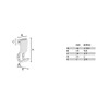 Smedbo "Sideline" Soap Basket Hooks of Stainless Steel, Polished Chrome,