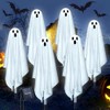 Ninonly - Decoración de Halloween, paquete de 6 luces solares