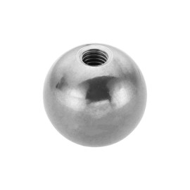 PATIKIL M8x30mm Ball Nuts Knob, 1 Pcs Female Thread 304 Stainless Steel Round Blind Hole Screw Cap Cover for Lighting Machinery DIY Decoration, Silver