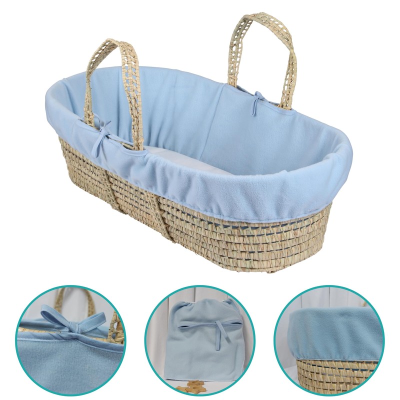Clair de Lune Fleece Liner Replacement Palm and Wicker Moses