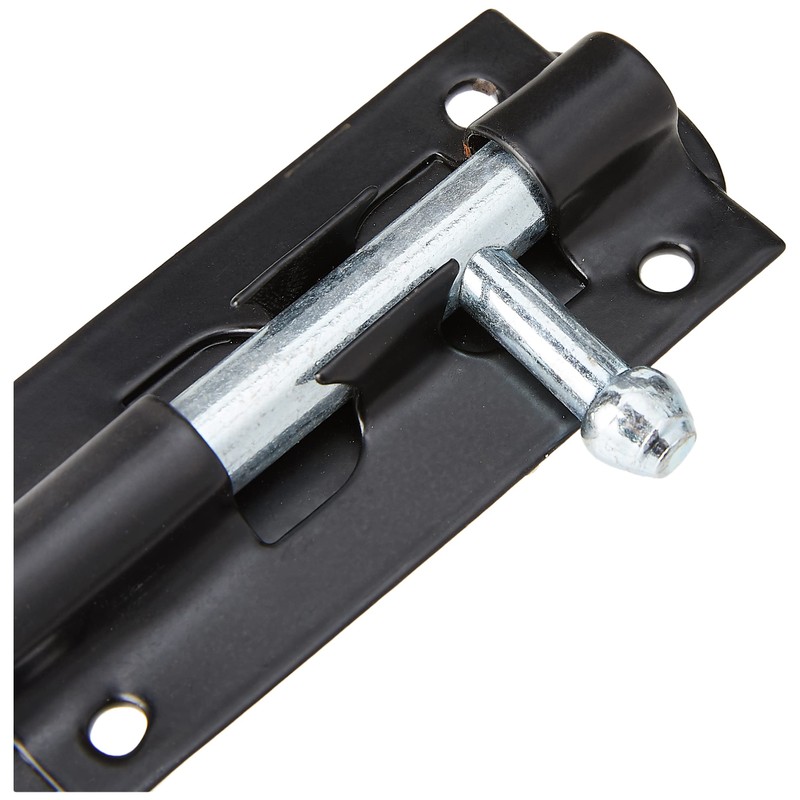 TIMCO Straight Tower Bolt - Black - 3" - Great