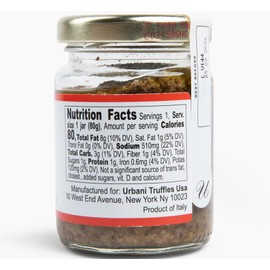 Urbani Truffles Mushroom & Black Truffle Sauce in Olive Oil 80g (2.8oz) - Vegan-Friendly Italian Gourmet Truffle Sauce for Pasta, Fish, and Meats, All-Natural & Ready to Use, No Artificial Ingredients