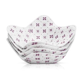 Hot Bowl Cozy Holder For Soup With 4 Raised Edges, 4 Microwave Bowl Holders, Heat Resistant & Reusable Microwave Cool Caddy