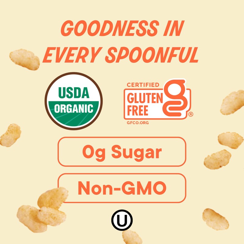 The Real Cereal Company, Organic Brown Rice Crisps Cereal 3-Pack,