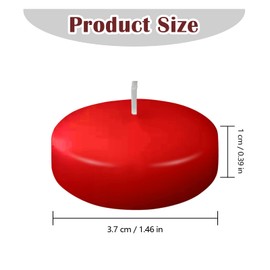 20 Pieces Red Floating Candles,1.5 Hour Burning Small Floating Candles Centerpiece for Special Night, Pool,Party,Christmas,Wedding,Cylinder Vases