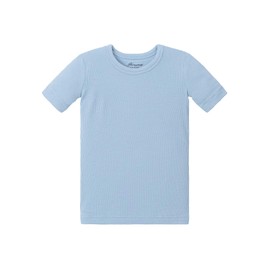 AVAUMA - Conjunto de pijama para bebés y niñas, ajuste cómodo y acanalado para el estilo de la vida diaria, azul (s-sky blue), 8 Años