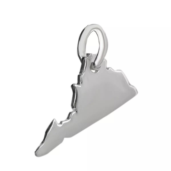 Classy925 Sterling Silver Virginia State Charm VA