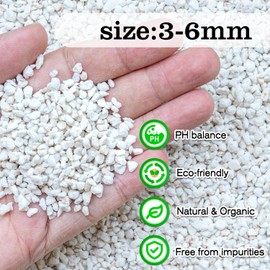Perlite,Premium Oraganic Perlite Soil Amendment for Plant,Porous Volcanic Rock, Aeration & Drainage Enhancer, Ideal for Succulents, Flower Plants, Hydroponics-1 QT
